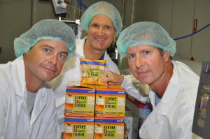 The Cookie Time team, left to right: General Manager Lincoln Booth, Director Michael Mayell, Director Guy Pope-Mayell