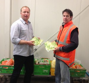 Fresh Link General Manager Stephen Dench (left) and Production Manager Kevin O'Sullivan make sure they deliver top quality produce to their food service customers by packing it in Convex modified atmosphere bags.